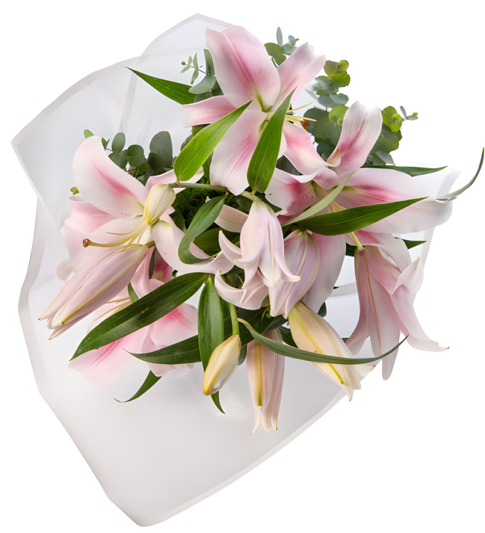 Beyaz Lilyum Çiçek Buketi