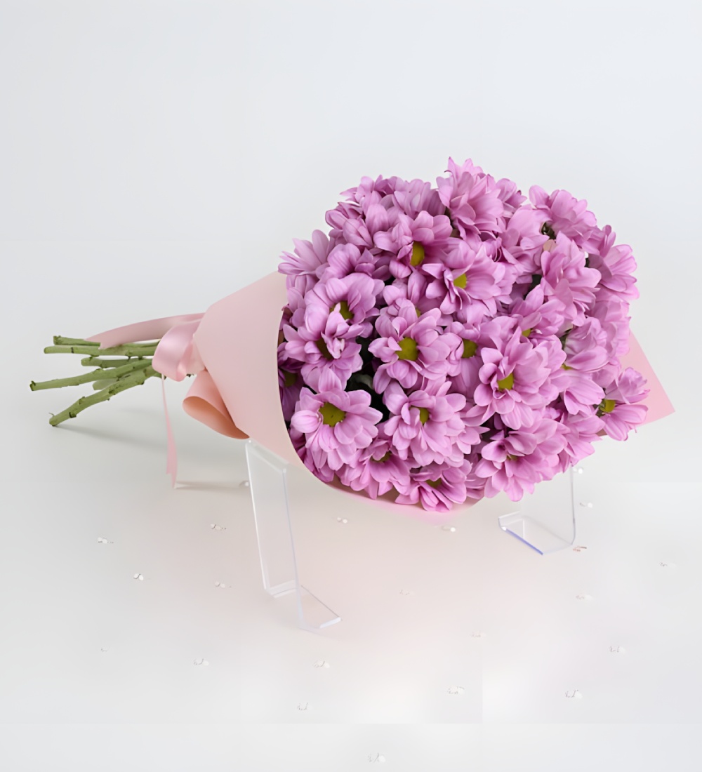 Pembe Papatyalar Çiçek Buketi